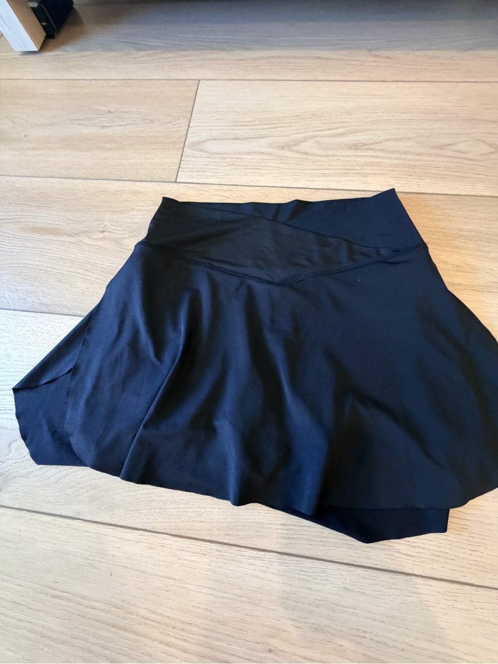 Buckle Black Circle Skater Skirt